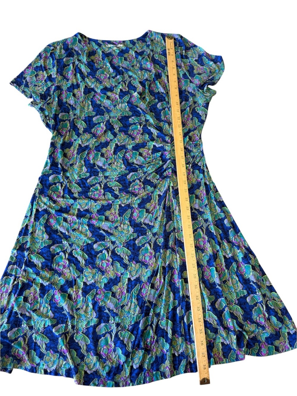 Soft Surroundings Floral Giselle Faux Wrap Cottage Core Garden Country Travel 1X - Picture 11 of 12